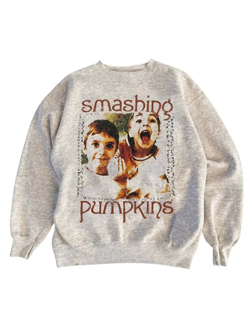 Gildan Graphic Crewneck Sweatshirt - Light Gray